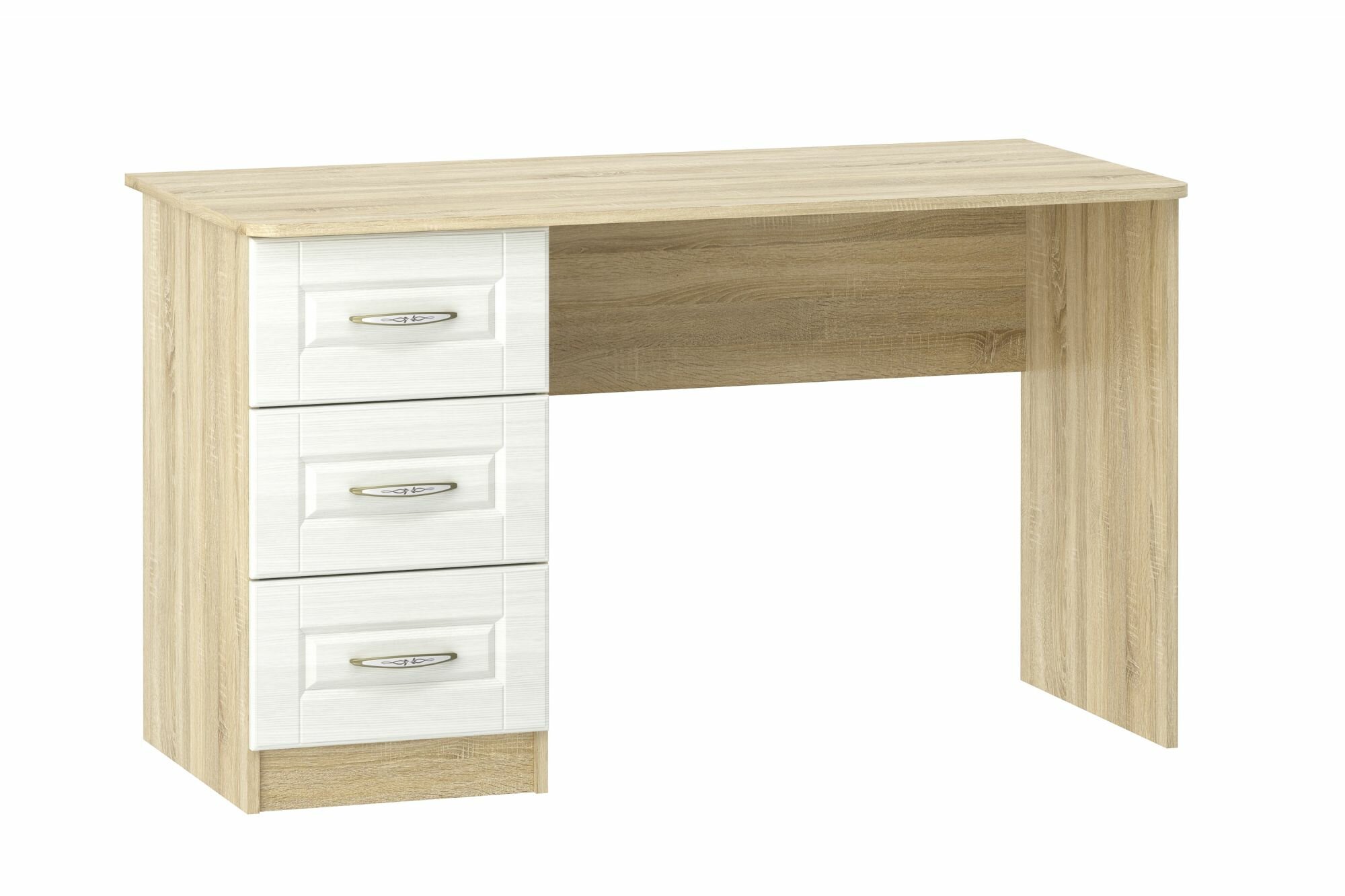 фото Письменный стол Сильва Оливия НМ 011.47-01 М2 Белое дерево/Дуб Сонома