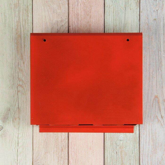 FlowMe Ящик почтовый с щеколдой, горизонтальный «Письмо», красный - фотография № 8