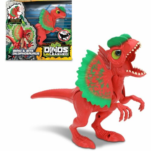 Игрушка Funville Dinos Unleashed - Bend & Bite Dilophosaurus (со звуковыми эффектами)