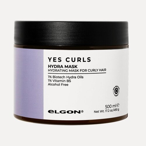 Изображение товара Увлажняющая маска для кудрявых волос Elgon Yes Curls Hydra Mask, 500 мл