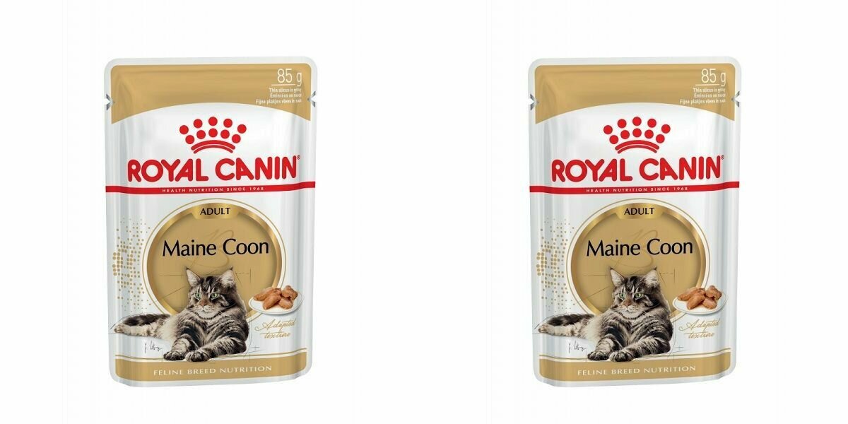 Royal Canin Корм консервированный для кошек Мейн Кун, соус, 85 г, 2 шт