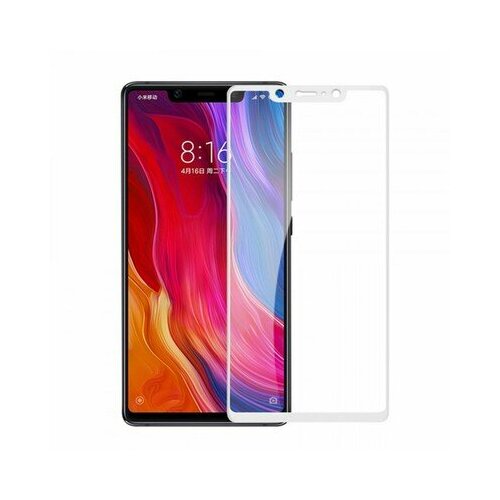 Защита экрана 9H Защитное стекло для Mi8 SE 5D White