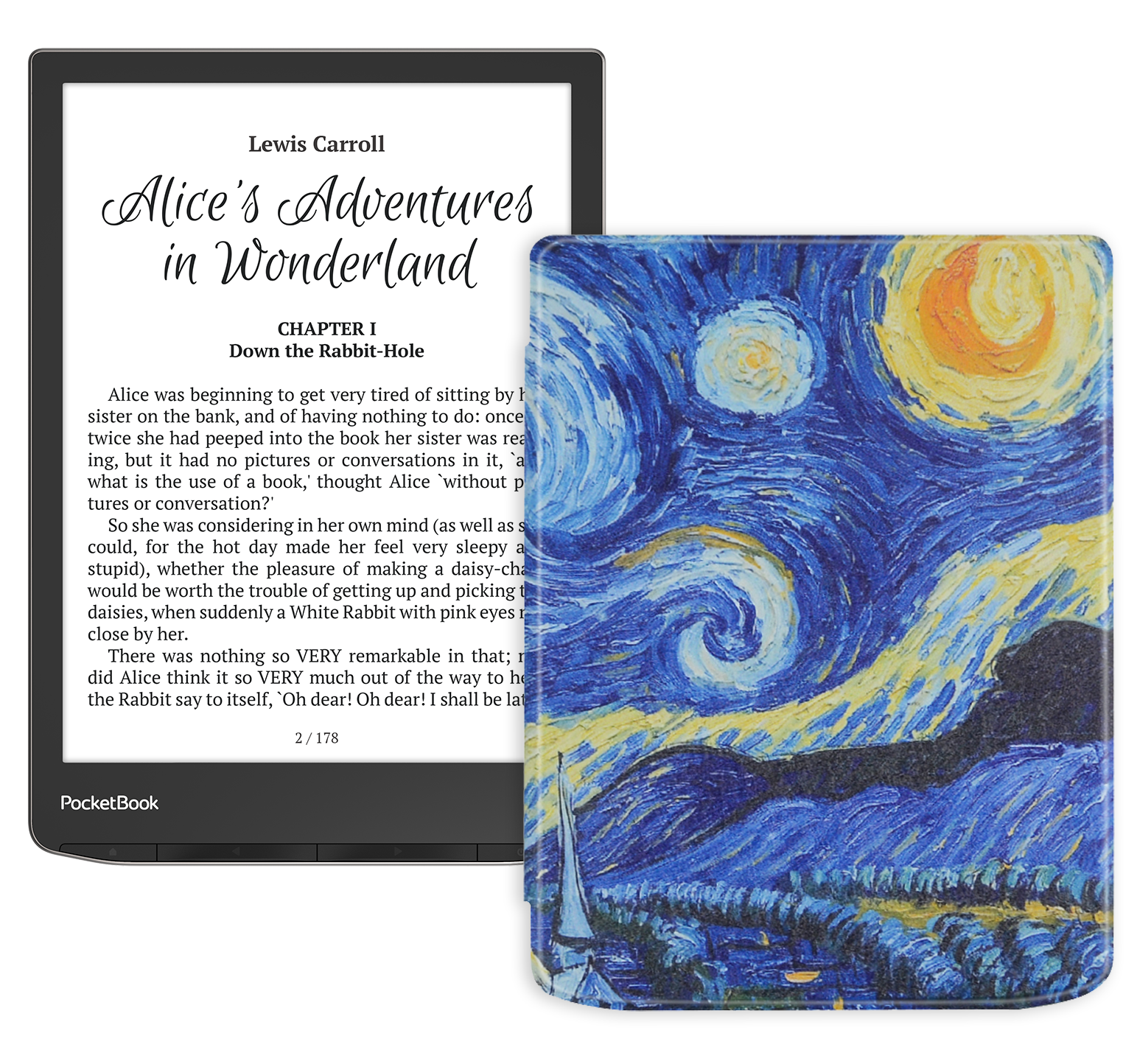 Электронная книга PocketBook 743G InkPad 4 с обложкой Van Gogh