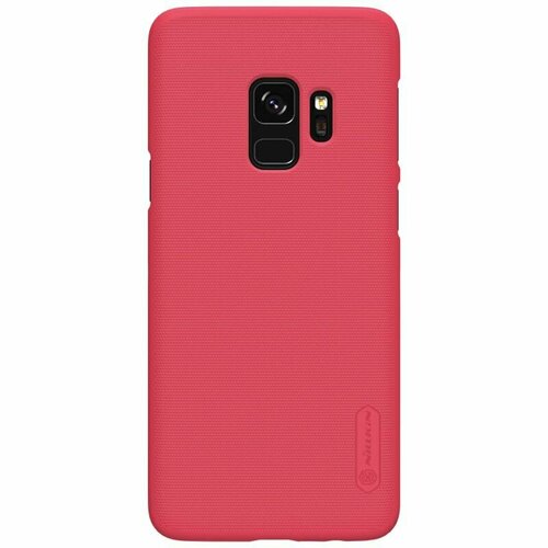 Накладка Nillkin Frosted Shield пластиковая для Samsung Galaxy S9 SM-G960 Red (красная) + пленка накладка nillkin frosted shield пластиковая для samsung galaxy s9 sm g960 red красная пленка