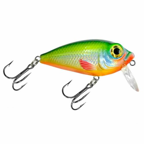 Воблер AQUA ЖУК 37mm, цвет 105 (оранжево-синий клоун), 1 штука