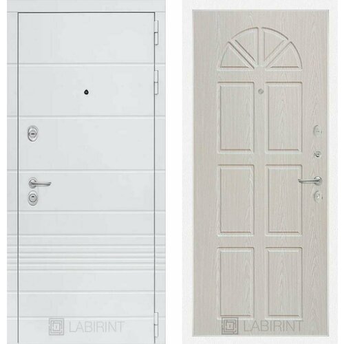 Входная дверь Labirint Trendo 15 Алмон 25 (Винорит) 960x2050, открывание левое входная металлическая дверь лабиринт лайн white 15 алмон 25