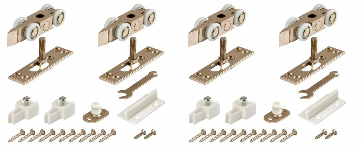 Комплект роликов для раздвижных дверей SLD. Comfort. SET. rollers/80 (DIY Comfort 80/4 kit) (877+882) (877+882) (комплект 2 штуки)