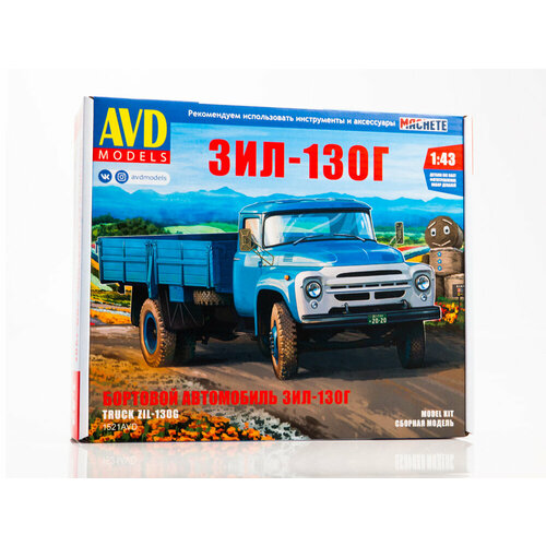 1521 AVD Models Бортовой грузовик ЗИЛ-130Г (1:43) сборная модель avd models бортовой автомобиль зил 130г 1451avd 1 43