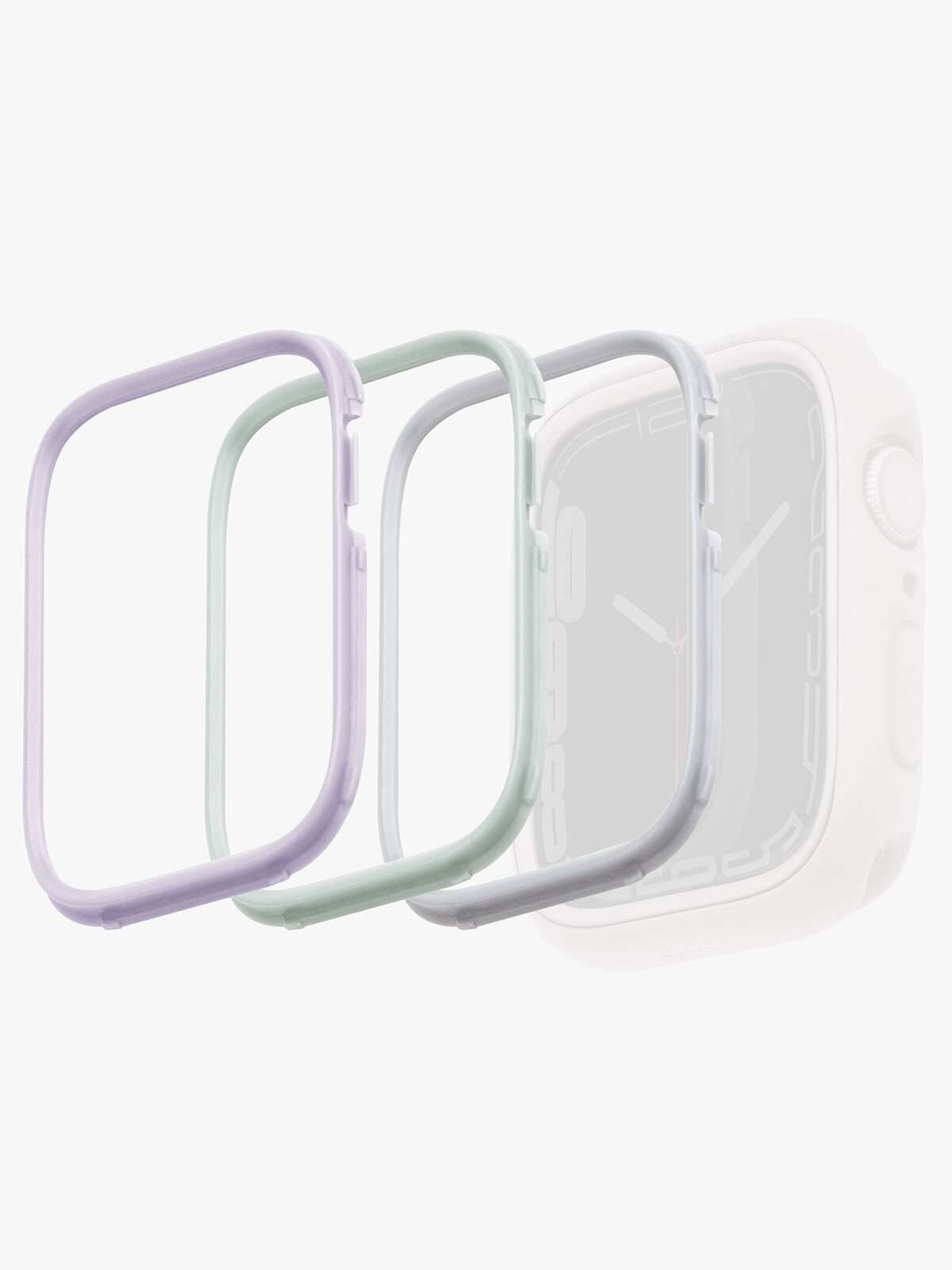 Uniq для Apple Watch 41/40 mm набор из 3 вставок для чехла Moduo Sage/Lilac/White