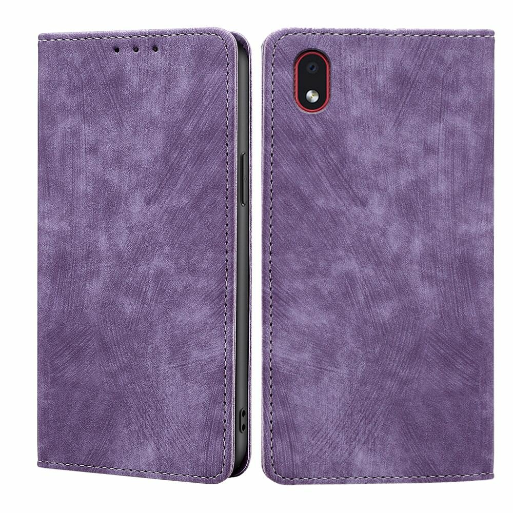 Чехол-книжка MyPads для Samsung Galaxy A01 Core / Samsung Galaxy M01 Core мягкое прикосновение (фиолетовый)