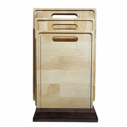 Набор разделочных досок GUTER BAUM 1,8 см, массив березы, 3 шт: 18х26, 20х30, 23х34 см, покрыты маслом 375211