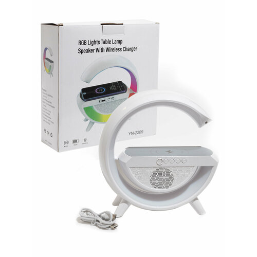 Колонка с подсветкой и беспроводной зарядкой 181000₽