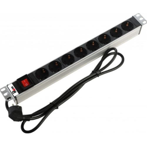 ЦМО Блок розеток Rem-16 с выкл и USB-портом 6 Schuko 16A алюм 19 шнур 18 м 5542₽