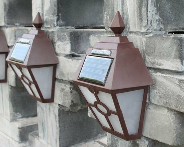 фото Светильник уличный на солнечной батарее / фонарь уличный / водонепроницаемый / беспроводной / встроенный аккумулятор / 4 lumens / ландшафтный