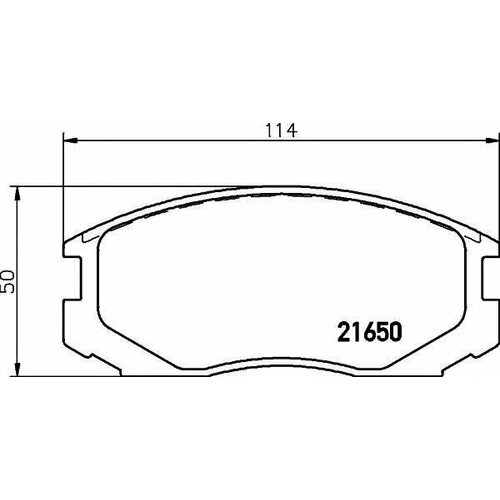 CD6042 MTP Group Колодки тормозные передние к-кт COLT/LANCER 92>