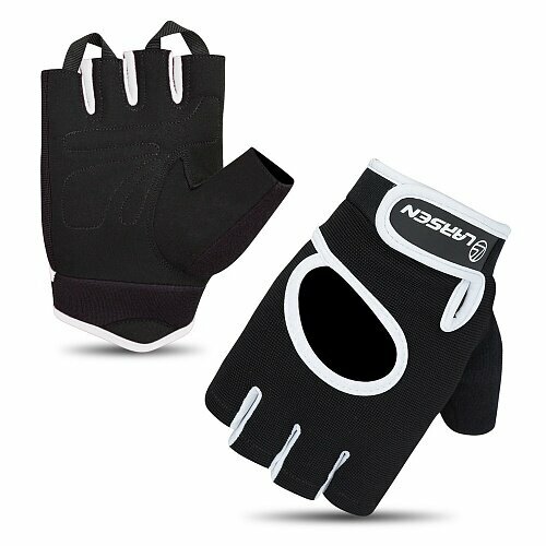 Перчатки для фитнеса Larsen 16-8344 black/white/black L