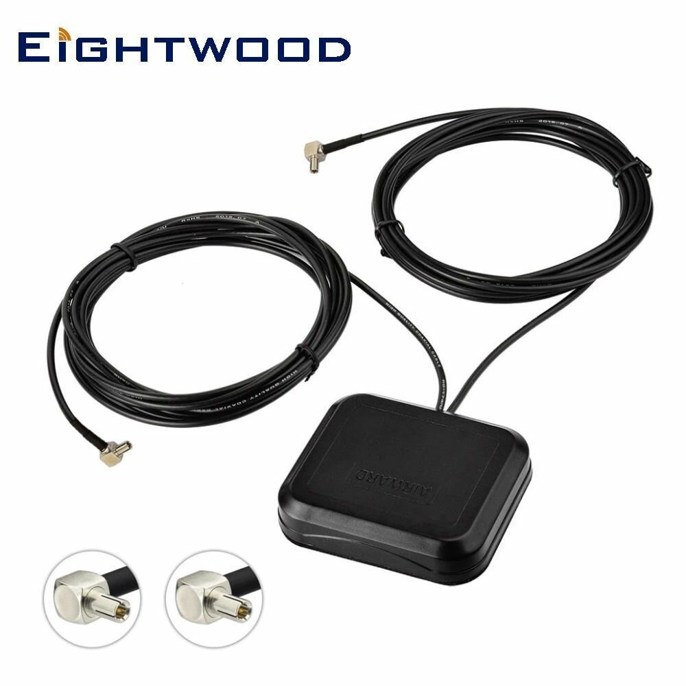 Антенна автомобильная Eightwood JCG010LM TS9 3G/4G/LTE MiMo (магнит/клеевая) для модемов/роутеров