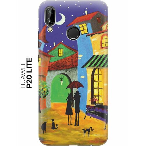 RE: PAЧехол - накладка ArtColor для Huawei P20 Lite с принтом Разноцветный город re paчехол накладка artcolor для huawei mate 20 lite с принтом разноцветный город