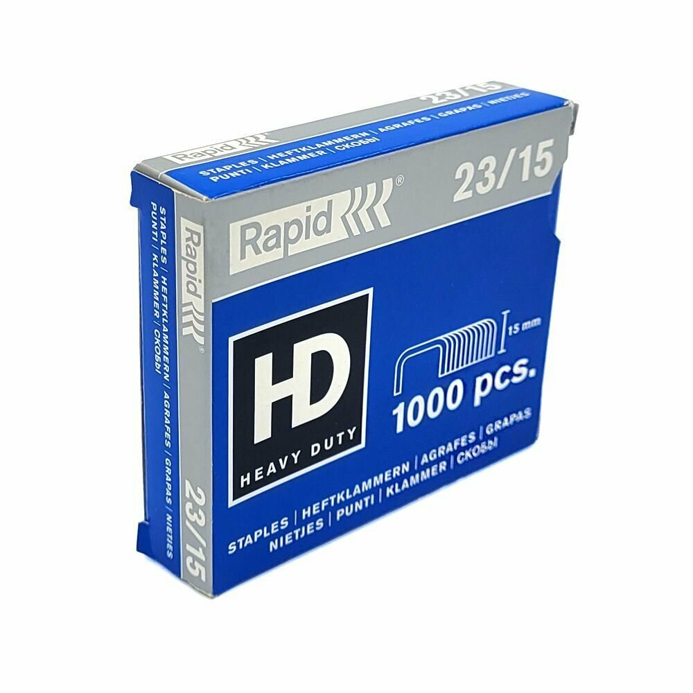 Изображение Скобы Rapid HD, 23/15, гальванизированные, 1000 штук