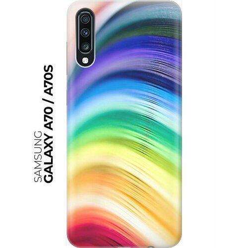RE: PA Накладка Transparent для Samsung Galaxy A70 / A70s с принтом Разноцветные нити силиконовый чехол осенние листочки на samsung galaxy a70 a70s самсунг а70 а70 эс