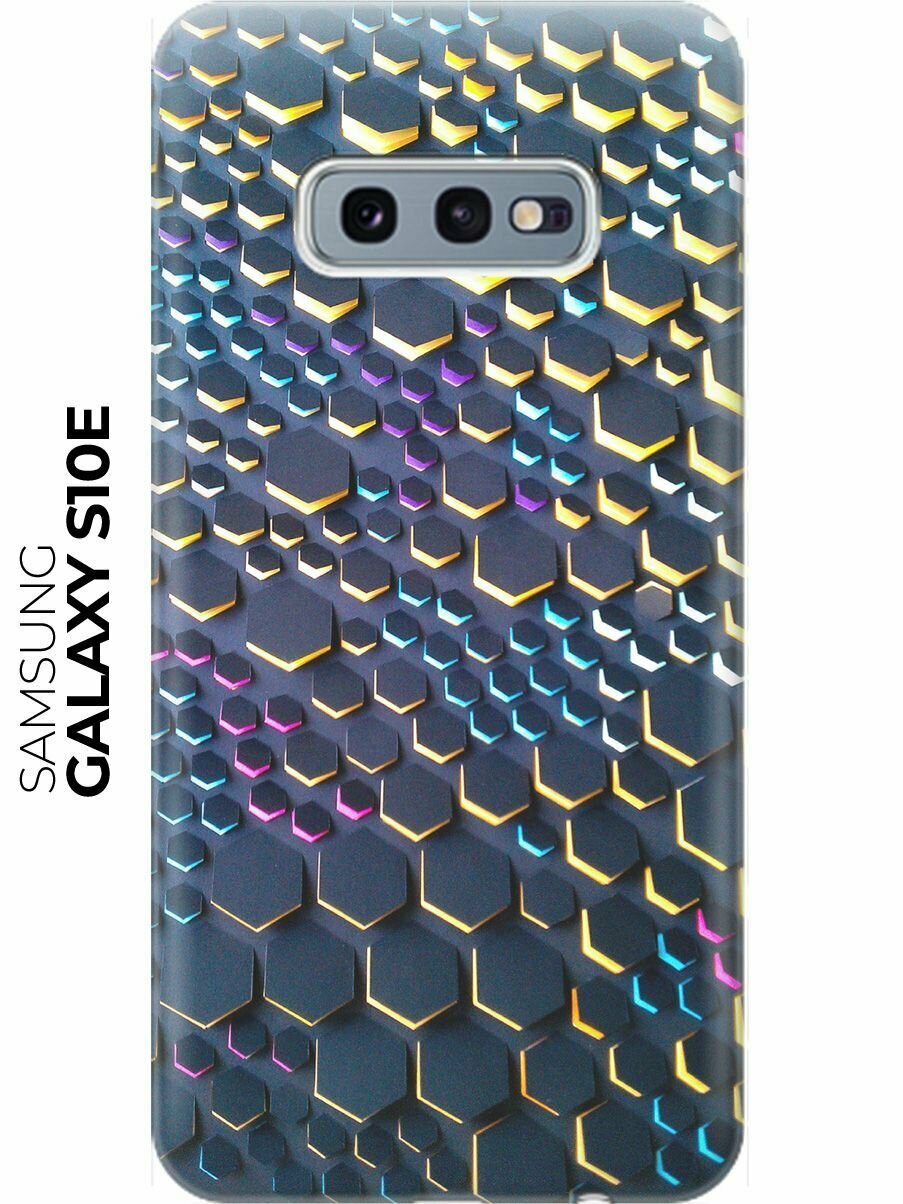 RE: PA Накладка Transparent для Samsung Galaxy S10e с принтом "Графитовые соты"