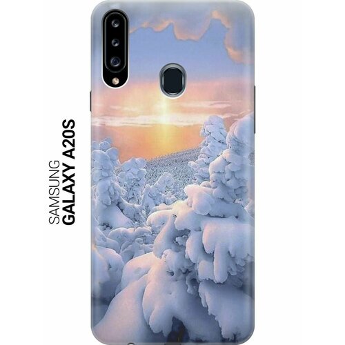 Ультратонкий силиконовый чехол-накладка для Samsung Galaxy A20s с принтом Заснеженный лес ультратонкий силиконовый чехол накладка для samsung galaxy s21 ultra с принтом заснеженный лес