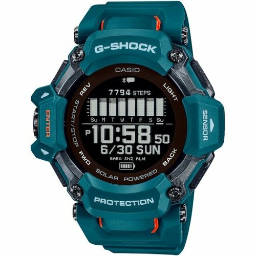 Наручные часы CASIO G-Shock GBD-H2000-2, зеленый наручные часы casio g shock gbd h2000 1b черный