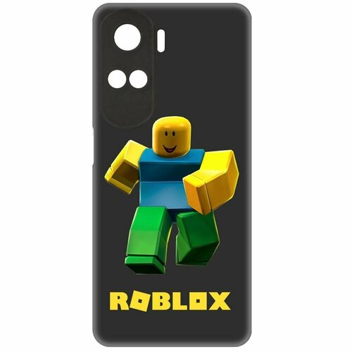 Чехол-накладка Krutoff Soft Case Roblox-Классический Нуб для Honor X50i черный чехол накладка krutoff soft case roblox классический нуб для honor x9 черный