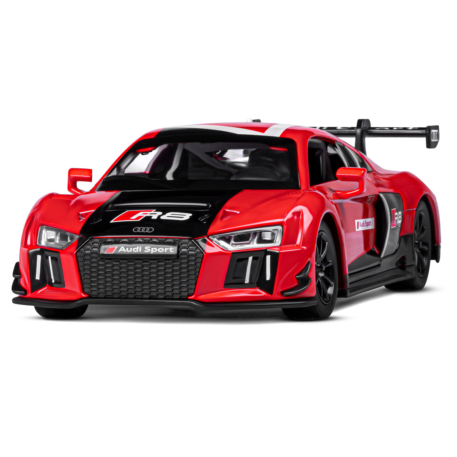 Автопанорама Машинка Audi R8 LMS красный 1:24 металл JВ1200124 с 3 лет