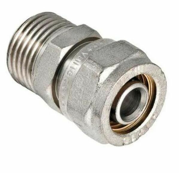 фото Фитинг обжимной с переходом на наружную резьбу 16x1/2" обжим резьба, TM, 1600N001604 M