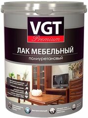 Лак Мебельный Полиуретановый VGT Premium 0.9л Матовый / ВГТ Премиум.