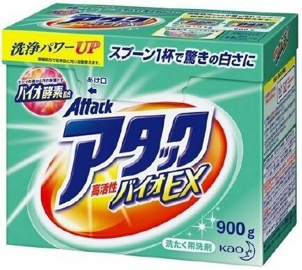 Kao Attack Bio EX Стиральный порошок 900 гр на 29 стирок