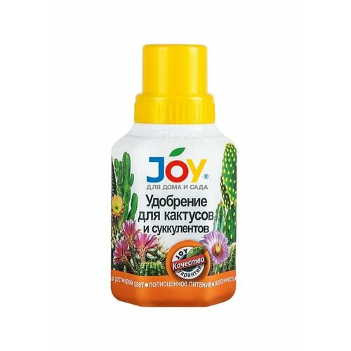 JOY Удобрение (лигногумат) 250мл. (для кактусов и суккулентов) (10мл. на 5л воды) (арт. 825204) joy удобрение лигногумат 250мл для орхидей 10мл на 5л воды арт 768741