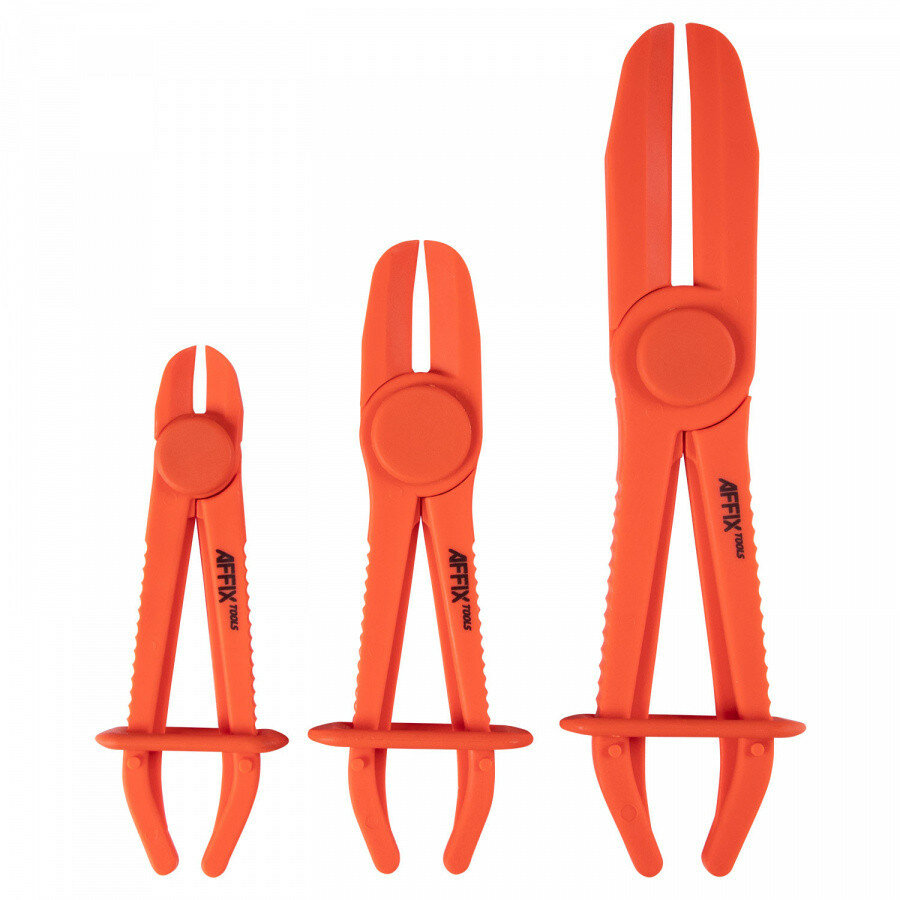 фото Зажимы для шлангов пластиковые 15-60 мм, 3 предмета AFFIX AF10960104