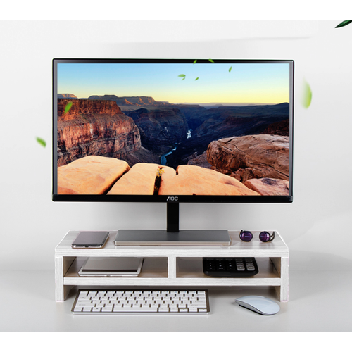 Подставка из прочного дерева для удобства работы с двумя полками подходит для всех ноутбуков и моноблоков Irbis Acer Lenovo Prestigio Xiaomi Digma .