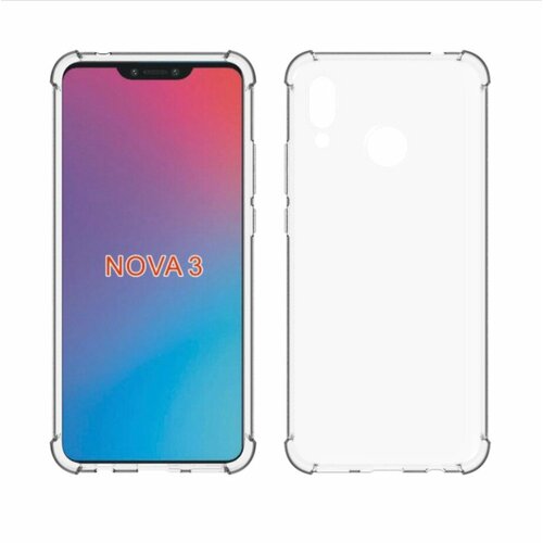 Чехол задняя-панель-накладка-бампер MyPads Tocco для Huawei Nova 3 с усиленной защитой углов противоударный прозрачный чехол задняя панель накладка бампер mypads tocco для huawei p60 art с усиленной защитой углов противоударный прозрачный