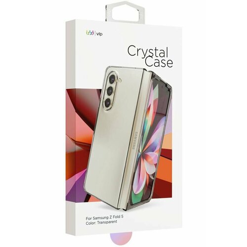 Чехол защитный VLP Crystal Case для Samsung Z fold 5, прозрачный