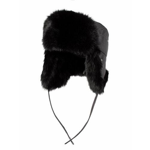 Шапка ушанка SKIFFHAT, размер 57-58, черный шапка ушанка skiffhat размер 58 черный