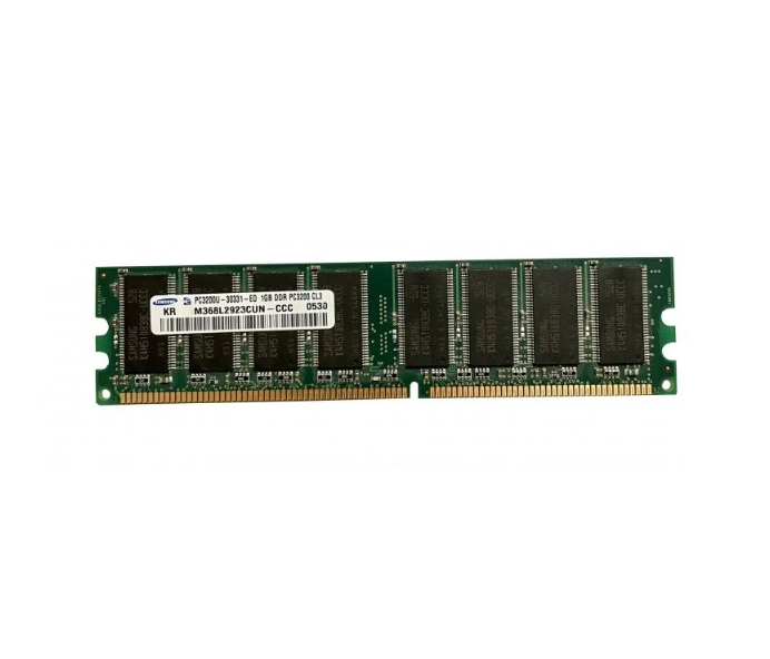 Оперативная память Samsung M368L2923CUN-CCC (M368L2923CUN-CCC) DIMM DDR 1 ГБ - DDR 1 ГБ, 400 МГц, PC3200, 3-3-3