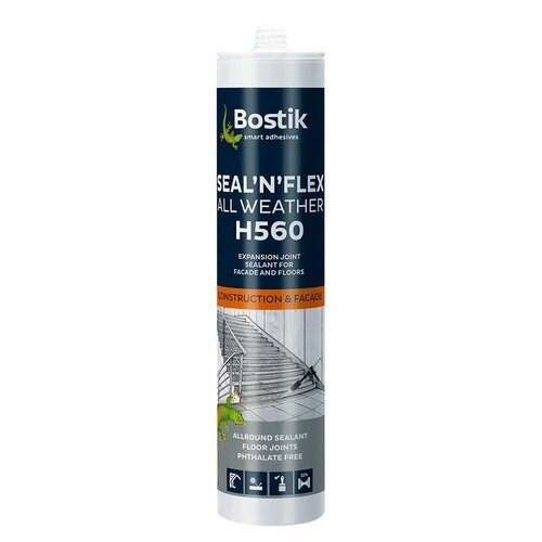 Герметик гибридный Bostik H560 Seal'n'flex all weather светло-серый 290 мл герметик гибридный bostik h560 seal n flex all weather белый 600 мл