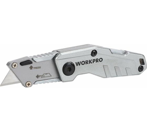 Нож WorkPro cкладной алюминиевый WP211010 - фото №1