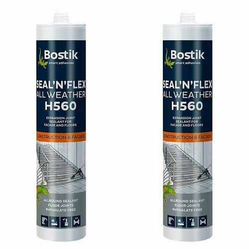 Герметик гибридный Bostik H560 Seal-n-flex all weather светло-серый 290 мл (2 шт.) герметик гибридный bostik h560 seal n flex all weather светло серый 290 мл