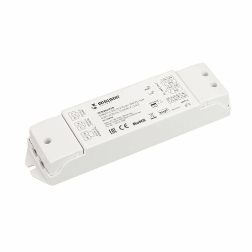 INTELLIGENT ARLIGHT Конвертер SMART-0-10V-302-72-SH-DRI-PD-SUF (230V, 2x20mA, TUYA Wi-Fi, 2.4G) (IARL, IP20 Пластик, 5 лет) диммер arlight smart d14 tuya dim push in 230v 1 5a 0 1 10v 2 4g 033760