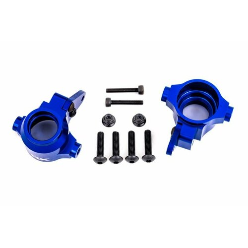 Запчасти для Traxxas TRAXXAS запчасти STEERING BLOCK ALUM BLUE L/R запчасти для traxxas traxxas запчасти suspension kit widemaxx grn