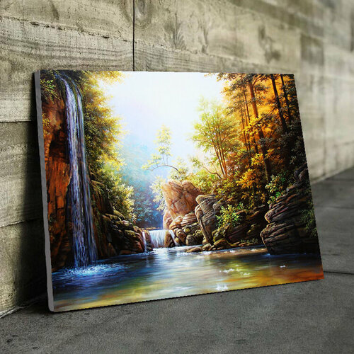 Алмазная мозаика на деревянном подрамнике 33х43 см