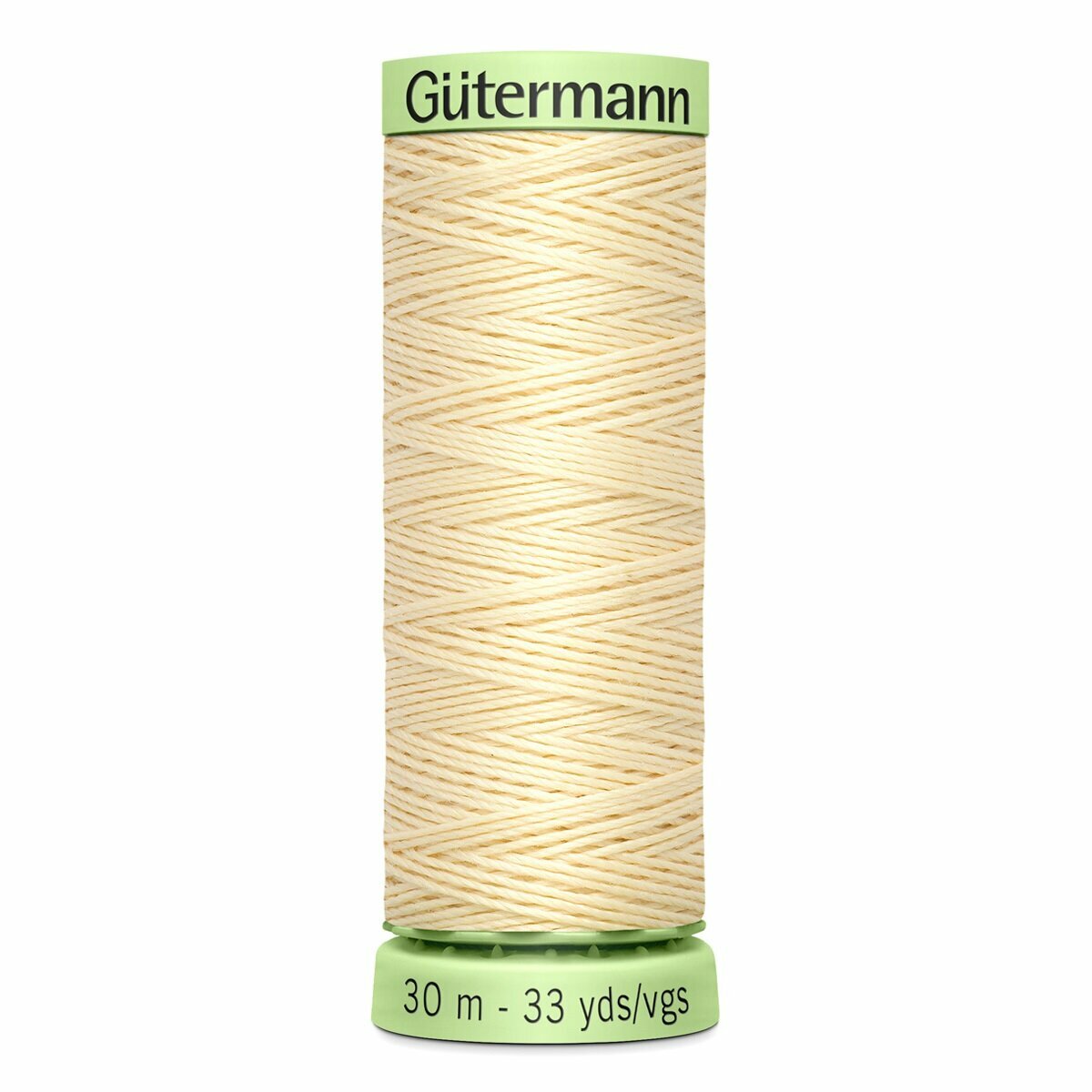 Нитки швейные Top Stitch 30/30 м для декоративной отстрочки, 100% полиэстер, Gutermann 744506 (610 светлый кремово-желтый), 5 шт