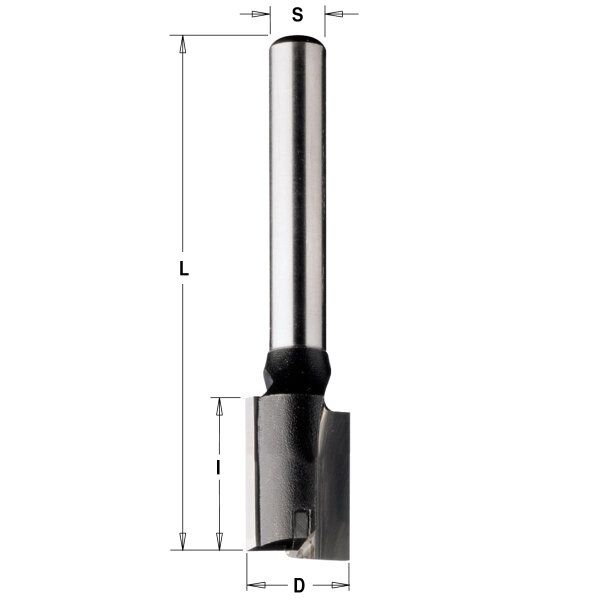 Пазовая фреза с врезным зубом D=16,0 I=60,0 S=12,0 L=110,0 CMT 177.161.11