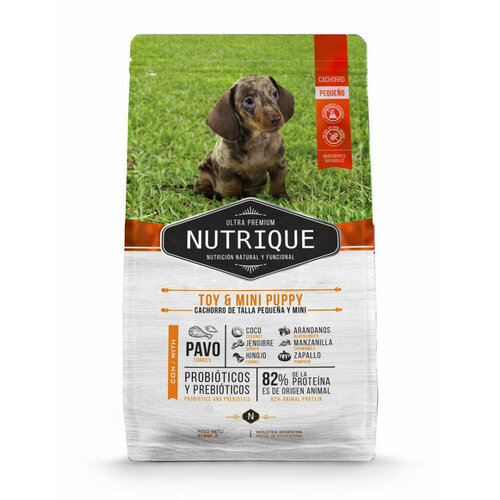 Vitalcan Nutrique Dog Puppy сухой корм для щенков мелких пород с индейкой - 3 кг