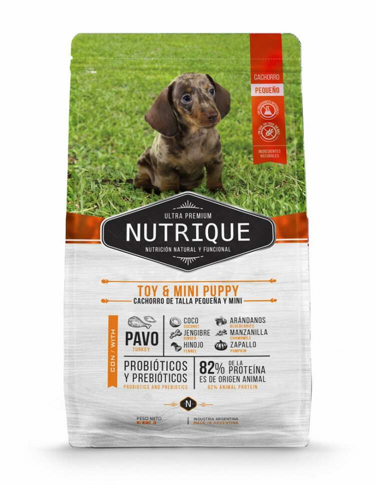 Vitalcan Nutrique Dog Puppy сухой корм для щенков мелких пород с индейкой - 1 кг