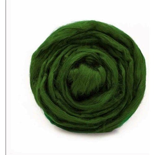 Вискоза для валяния троицкая темно-оливковый (0013), 100%вискоза, 50г, 5шт